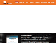 Tablet Screenshot of ecsourcinggroup.com